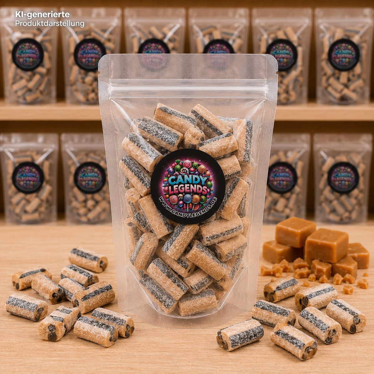 Salz-Karamell Lakritz Bonbons Einzelsorte (Schweden)