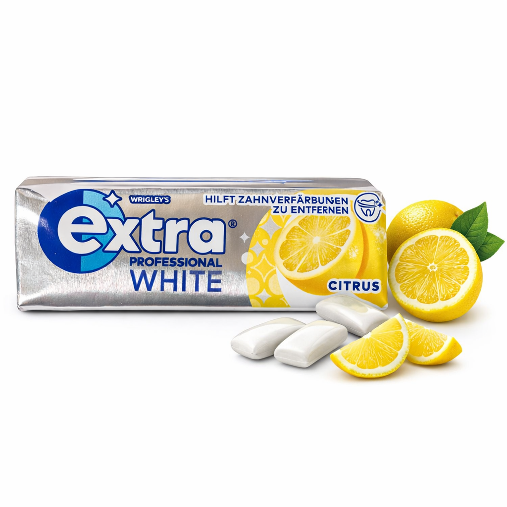 Extra Professional White Kaugummi - Citrus 10 Dragees