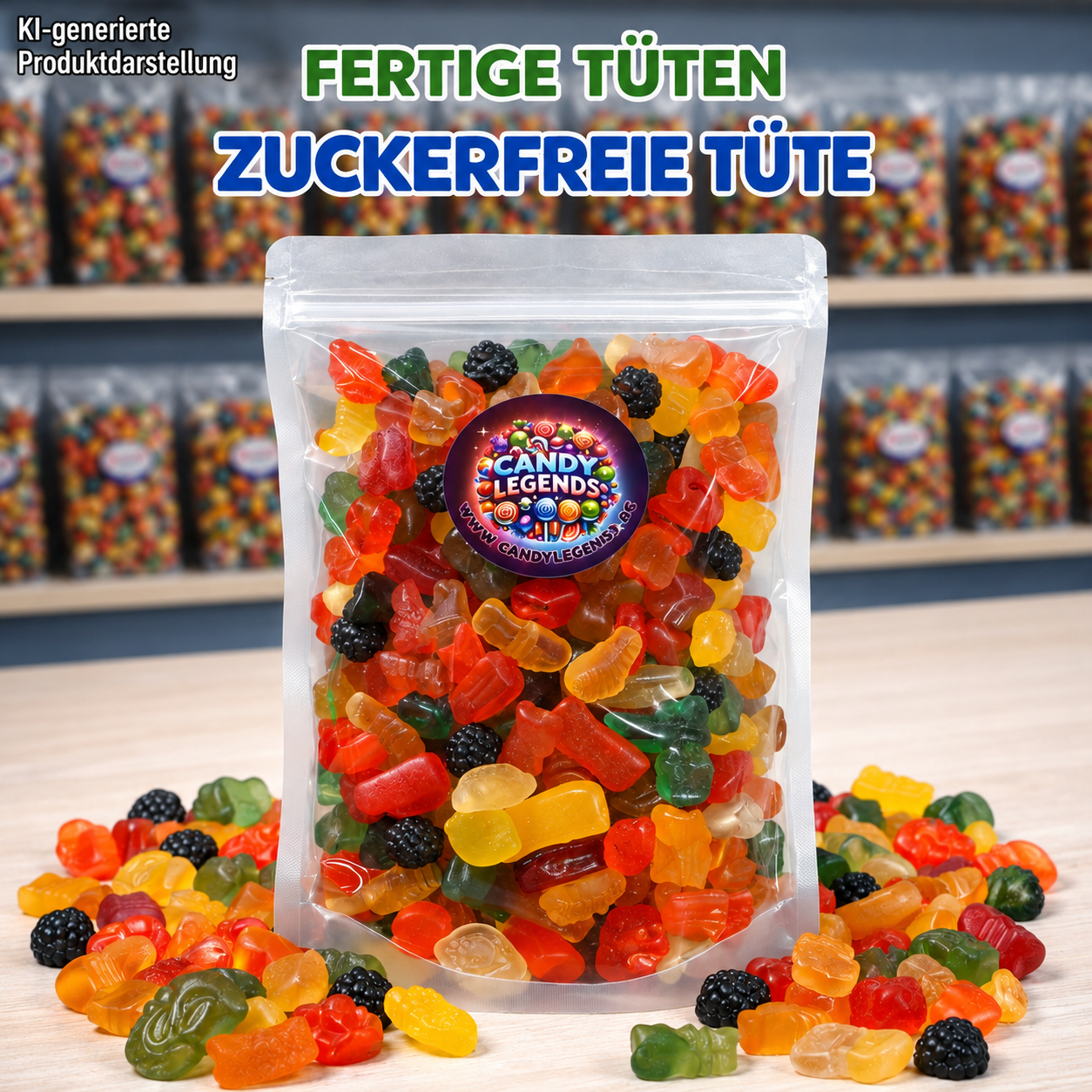 Zuckerfreie Tüte 500g