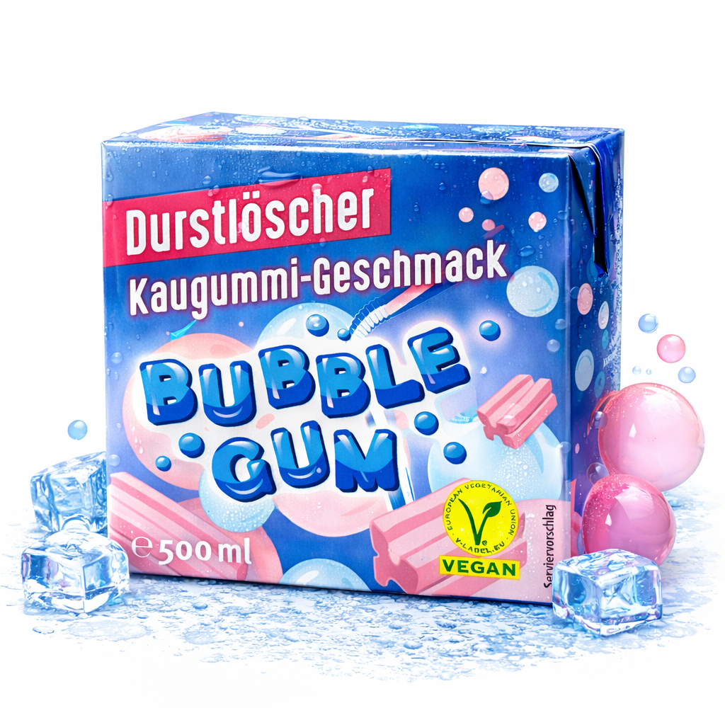 Durstlöscher Bubble Gum 500ml (Vegan)