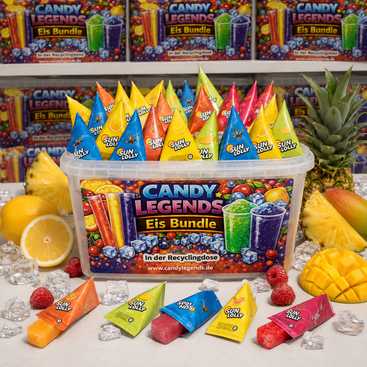 Sun Lolly Eis Bundle 1260ml (3 × 7 Sorten)♻️
