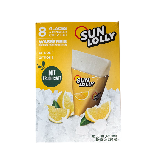 Sun Lolly Wassereis Zitrone