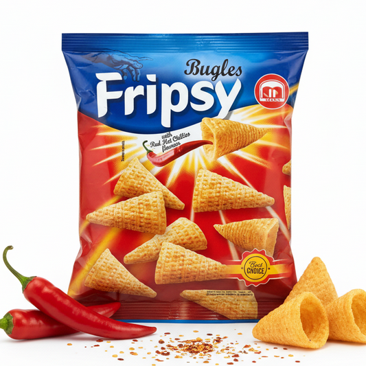 Fripsy - Red Hot Chillies Bugles 50g (halal)(Mazedonien)