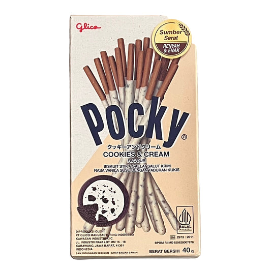 Pocky Cookies & Cream Sticks 40g