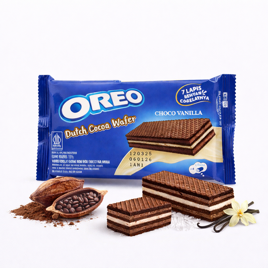 Oreo Dutch Cocoa Wafer Choco Vanilla 117g (MHD 06.01.26)