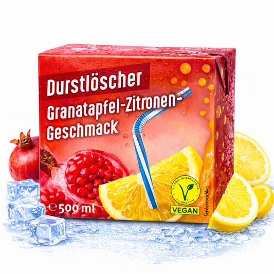 Durstlöscher Granatapfel-Zitrone 500ml (Vegan)