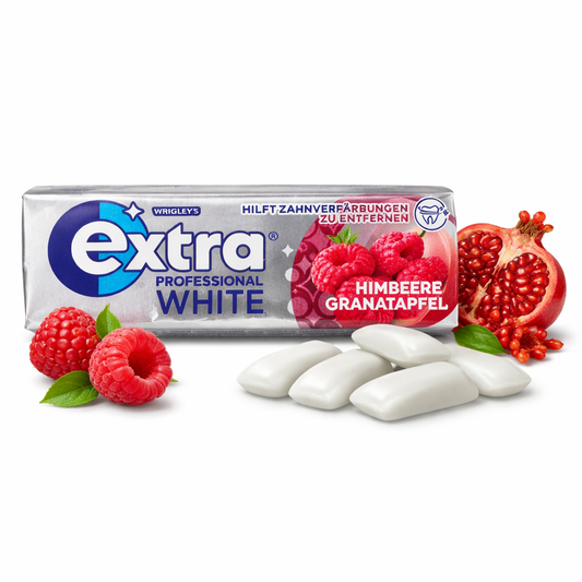 Extra Professional White - Himbeere & Granatapfel 10 Dragees
