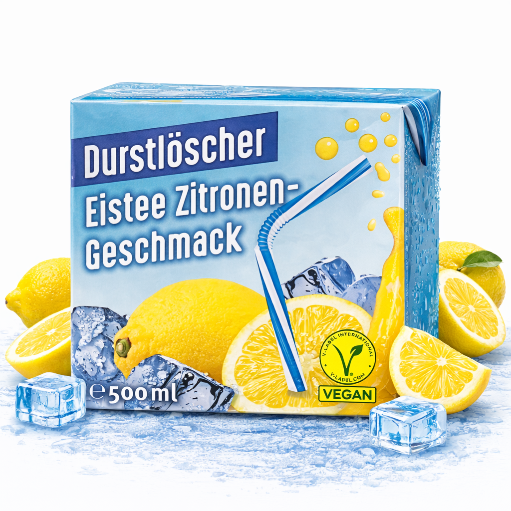 Durstlöscher Eistee Zitrone 500ml (Vegan)