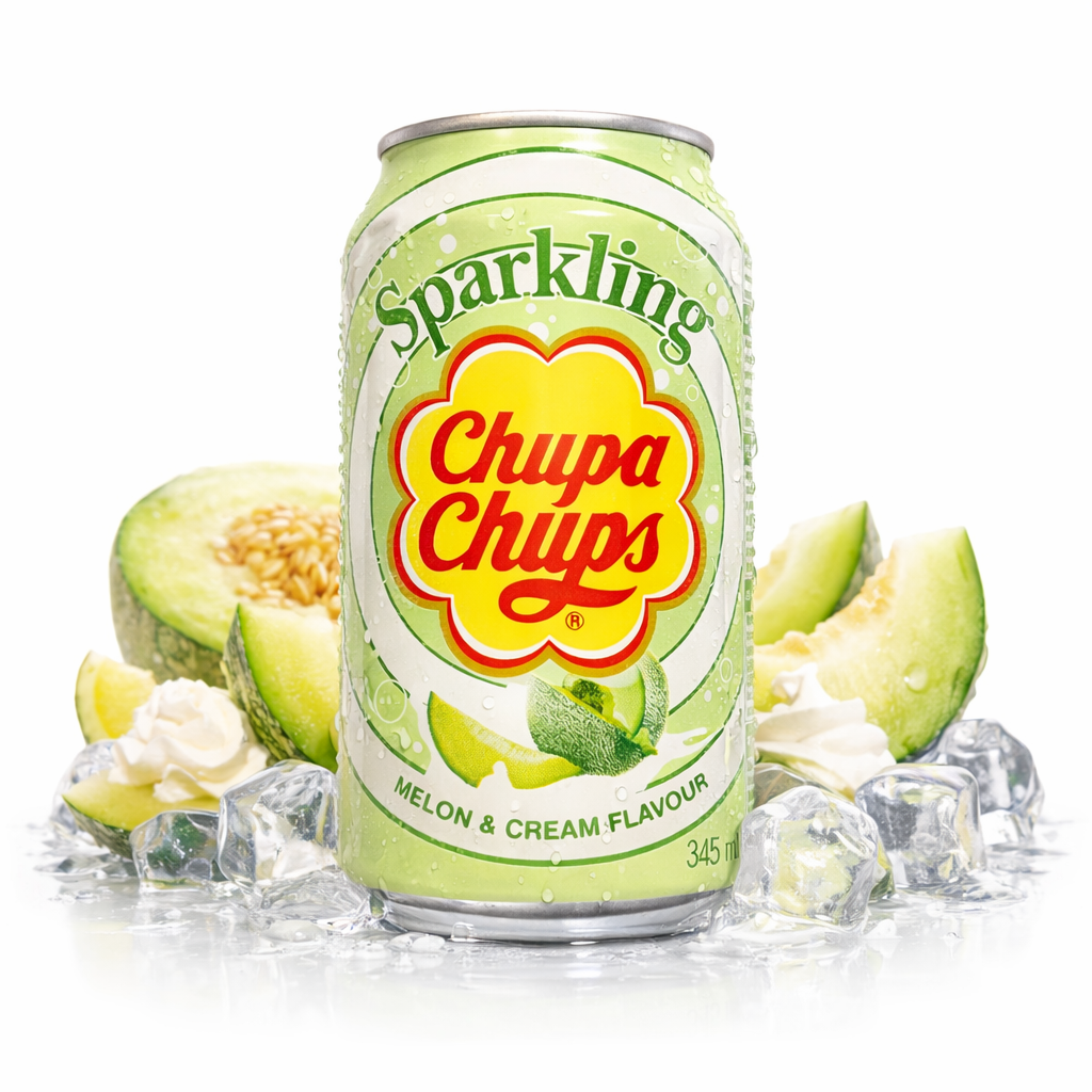 Chupa Chups Sparkling - Melon & Cream Flavour 345ml
