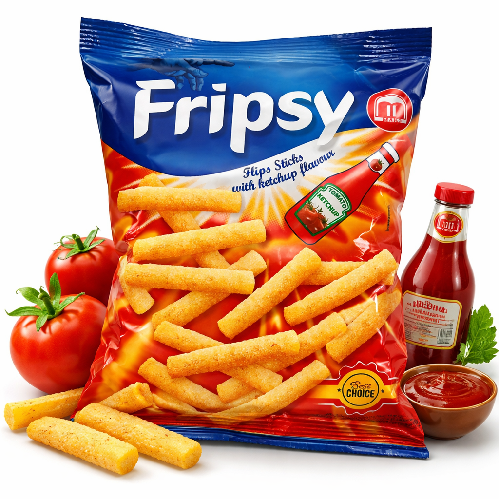 Fripsy - Flips Sticks Ketchup 50g (halal)(Mazedonien)